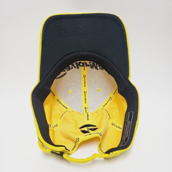 TaylorMade Hat Adult Yellow PGA Tour Preferred SLDR Strapback Casual Distressed - Picture 8 of 11